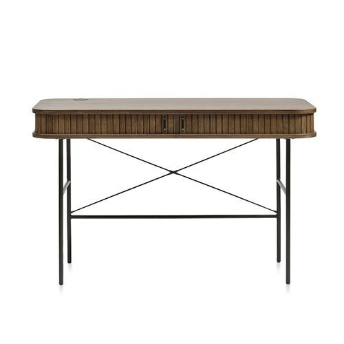 Bureau 2 Portes 120 Cm - Bois Foncé - Alba