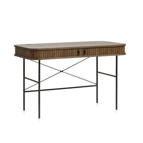 Bureau 2 Portes 120 Cm - Bois Foncé - Alba