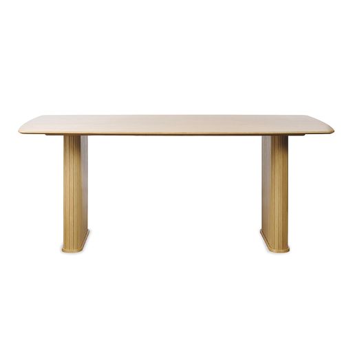 Table à Manger 190 Cm - Bois Naturel - Alba