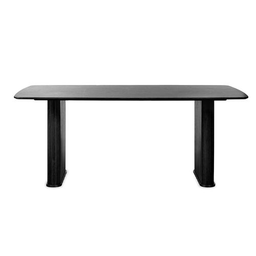 Table à Manger 190 Cm - Bois Noir - Alba