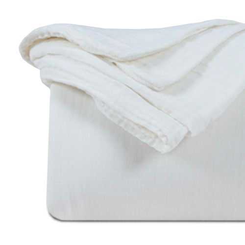 Housse De Couette Gaze De Coton Écrue 220x240 Cm