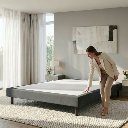 Sommier Tapissier En Kit Gris Clémence 160x200 Cm