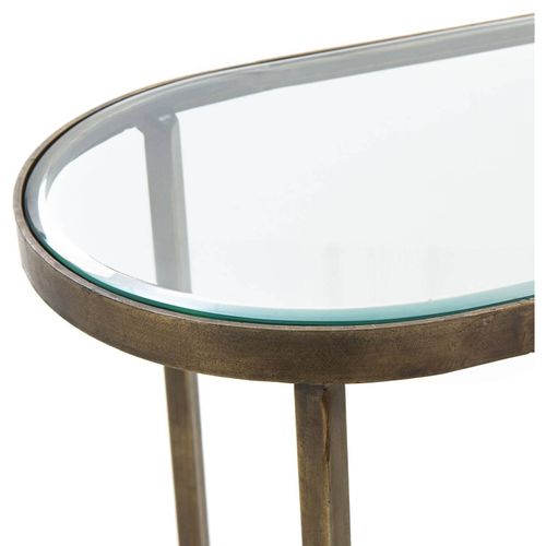 Console 122x39x76 Verre/marbre Blanc/métal Doré