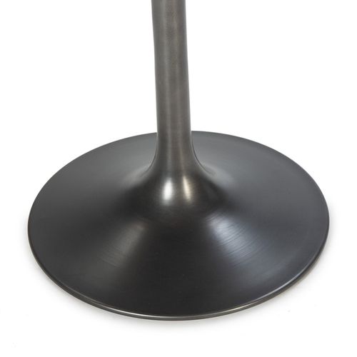 Table 75x75x108 Bois Naturel/métal Noir