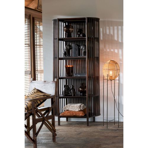 Armoire Marron Bois 38x84x190cm