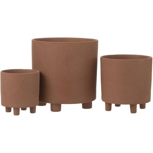 Cache-pot Marron Argile 26,5x26,5x27,5cm