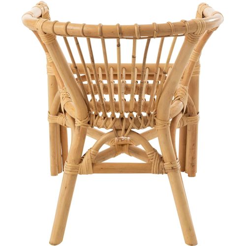 Fauteuil Enfant Bois Clair Rotin 45x40x55cm