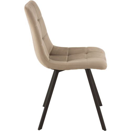 Chaise Gris Polyester 45x54x86cm