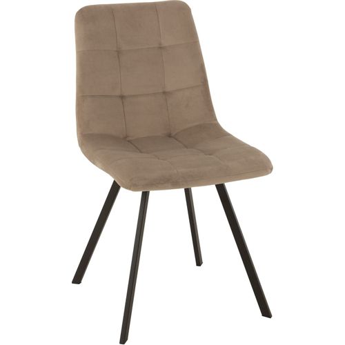 Chaise Gris Polyester 45x54x86cm