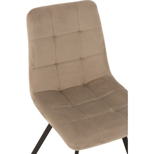 Chaise Gris Polyester 45x54x86cm
