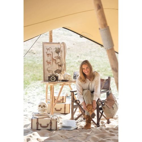 Fauteuil Marron Bois 57x59,5x90cm