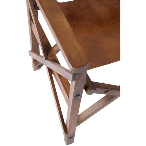 Fauteuil Marron Bois 57x59,5x90cm