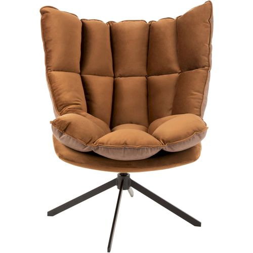 Fauteuil Marron Métal 78x73x92cm