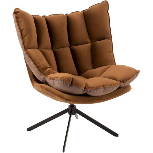 Fauteuil Marron Métal 78x73x92cm