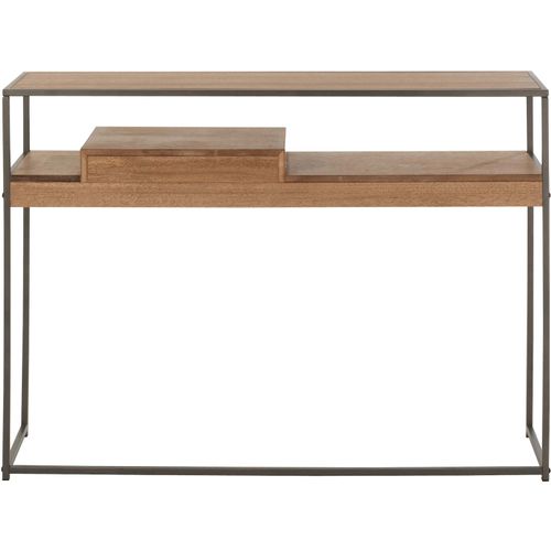 Console Bois Clair Métal 120x30x86cm