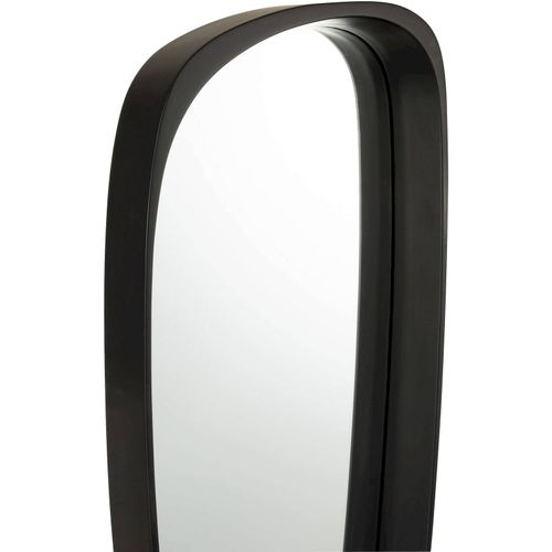 Miroir Mural Noir Bois 33x6,8x79cm