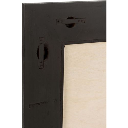 Miroir Mural Bois Clair Verre 80x80x3cm