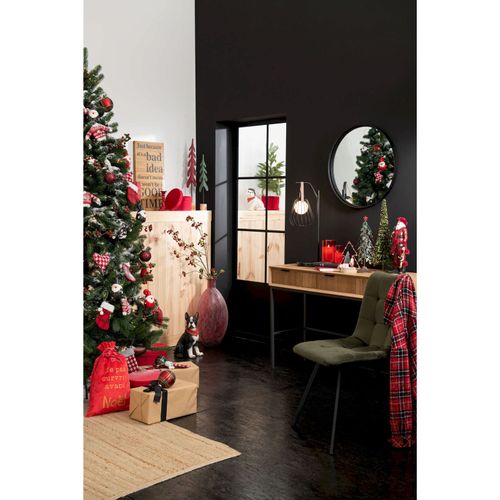 Miroir Mural Noir Miroir 60x4x60cm