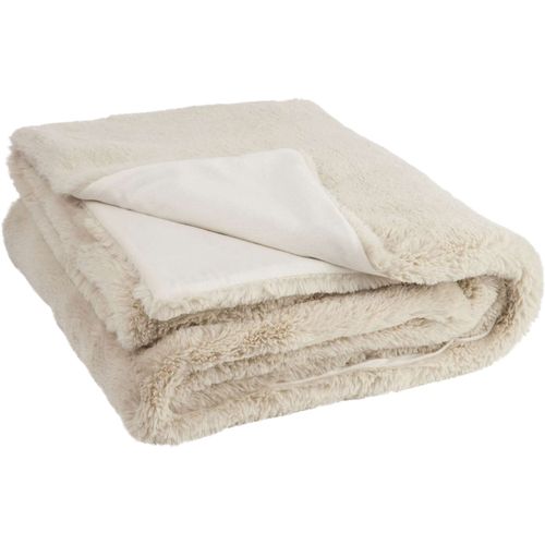 Plaid Beige Polyester 180x130x3cm