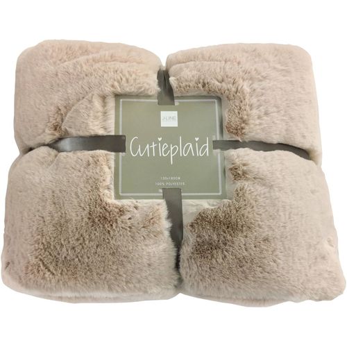 Plaid Beige Polyester 180x130x3cm