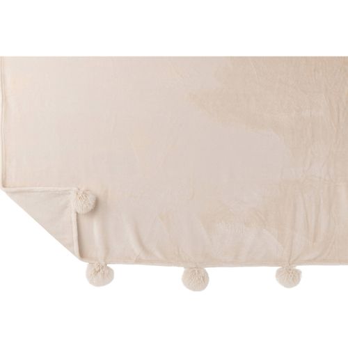 Plaid Beige Polyester 173x126x1cm