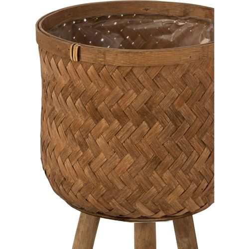 Cache-pot (x3) Bois Clair Bambou 37x37x75cm