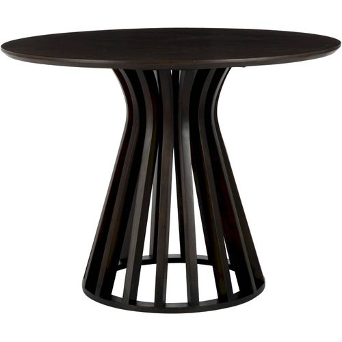 Table Noir Bois 110x110x76cm