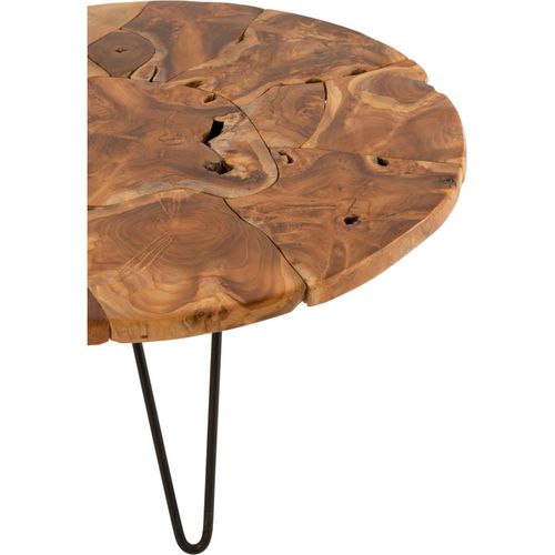 Table Basse Marron Bois 79x79x36,5cm