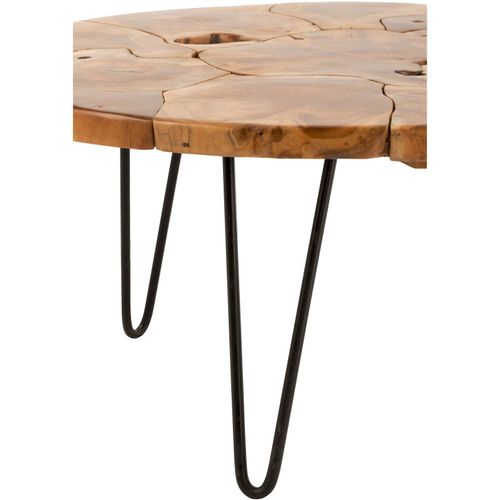 Table Basse Marron Bois 79x79x36,5cm