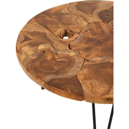 Table Basse Marron Bois 79x79x36,5cm