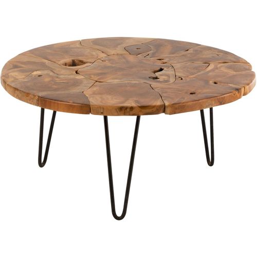 Table Basse Marron Bois 79x79x36,5cm