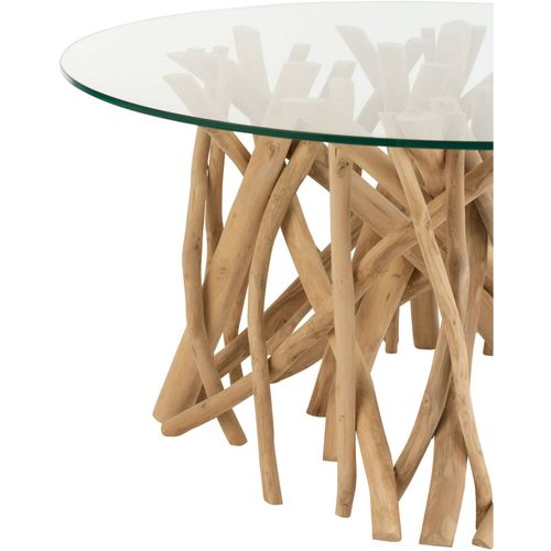 Table Basse Bois Clair Bois 63x63x43cm