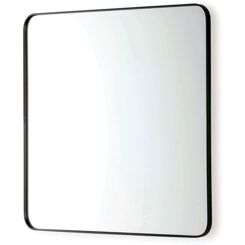 Miroir 80x3x80 Verre/métal Noir