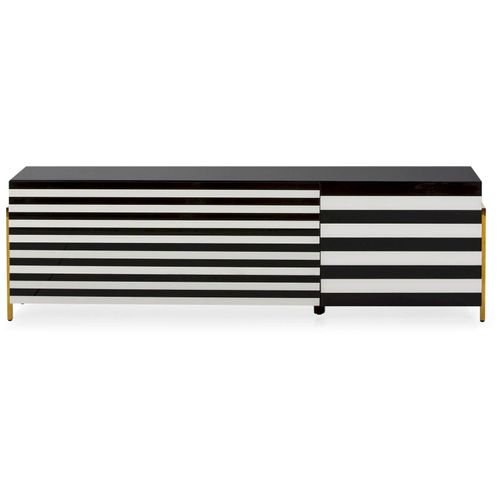 Meuble TV Verre Blanc 145x44x46cm