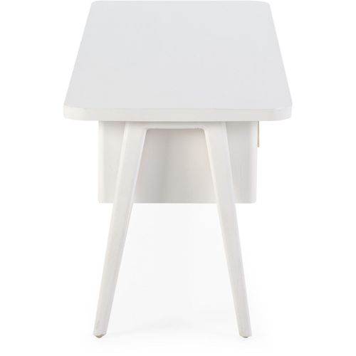 Meuble TV Bois Blanc 150x50x51cm