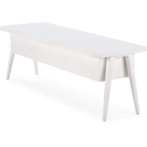 Meuble TV Bois Blanc 150x50x51cm