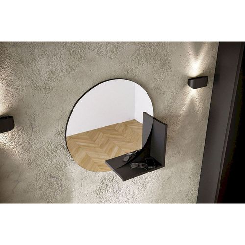 Miroir Bois Noir 61,8x12x61,8cm