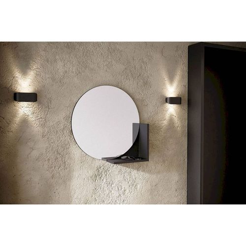 Miroir Bois Noir 61,8x12x61,8cm