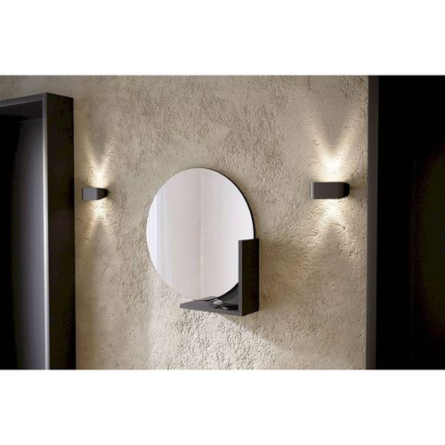 Miroir Bois Noir 61,8x12x61,8cm