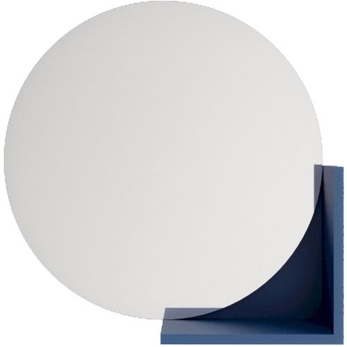 Miroir Bois Bleu Marine 61,8x12x61,8cm