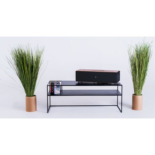 Meuble TV Métal Noir 120x45x45cm