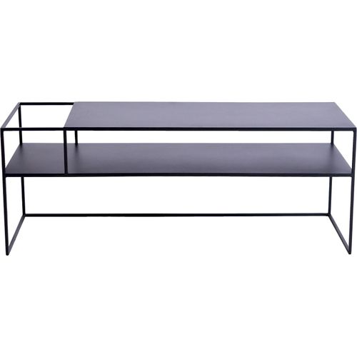 Meuble TV Métal Noir 120x45x45cm