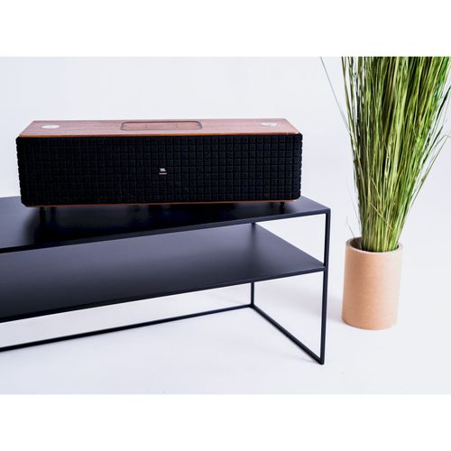 Meuble TV Métal Noir 120x45x45cm