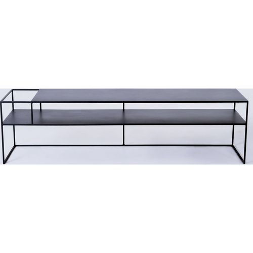 Meuble TV Métal Noir 170x45x45cm