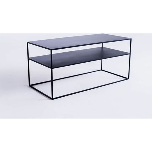 Meuble TV Métal Noir 100x45x45cm