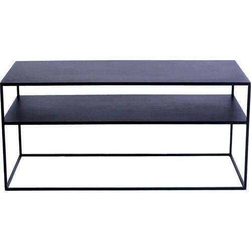 Meuble TV Métal Noir 100x45x45cm