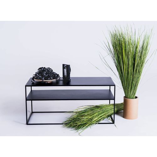 Meuble TV Métal Noir 100x45x45cm