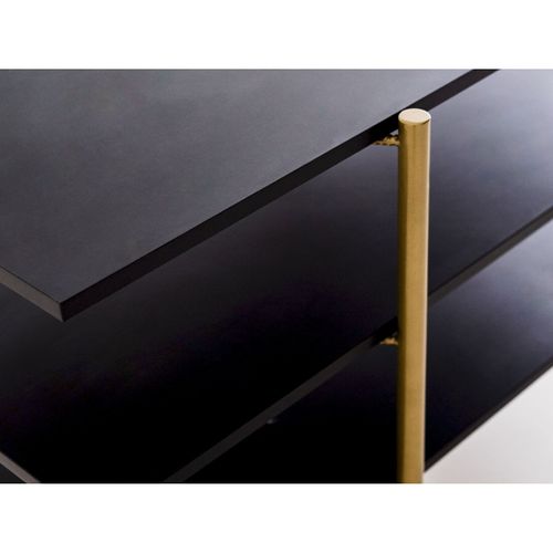 Table Basse Métal Doré 100x65x45cm