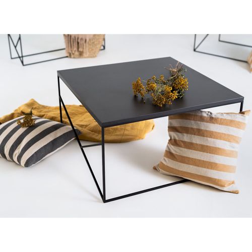 Table Basse Métal Noir 50x50x45cm