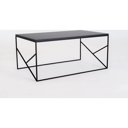 Table Basse Métal Noir 100x60x45cm